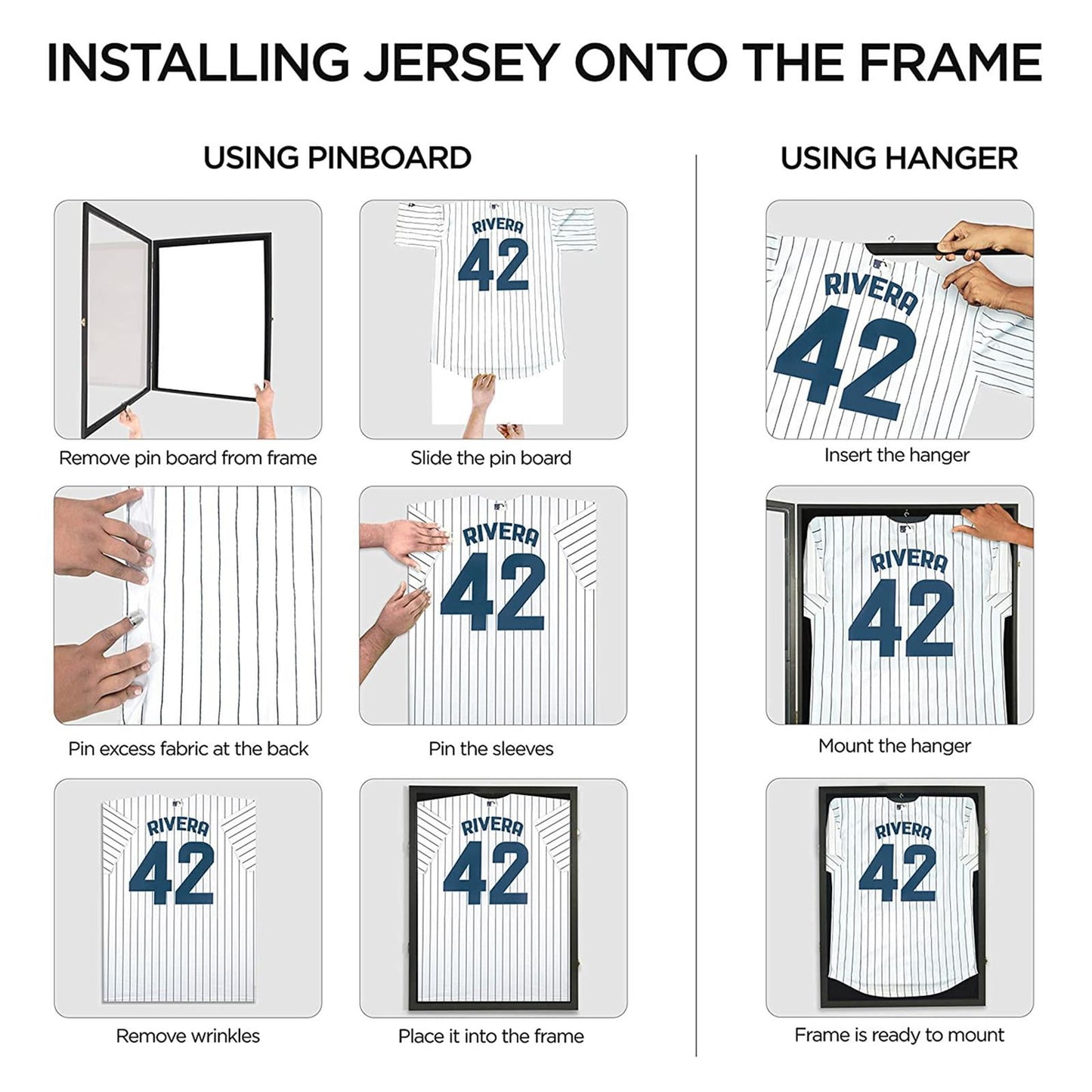 98% UV Protection Jersey Display Frame (fits NFL, Football, NHL, MLB and Rugby)