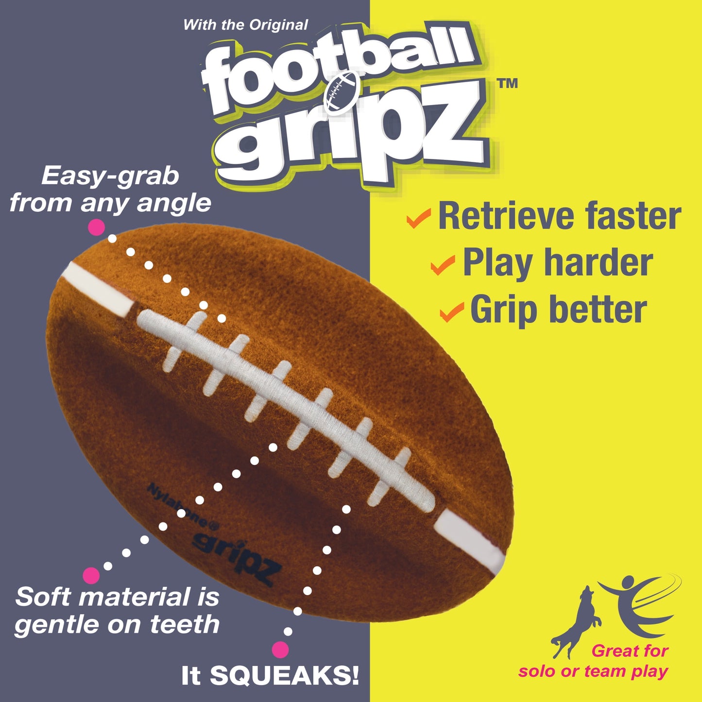 Power Play Football 8.5 Inch Dog Training Toy