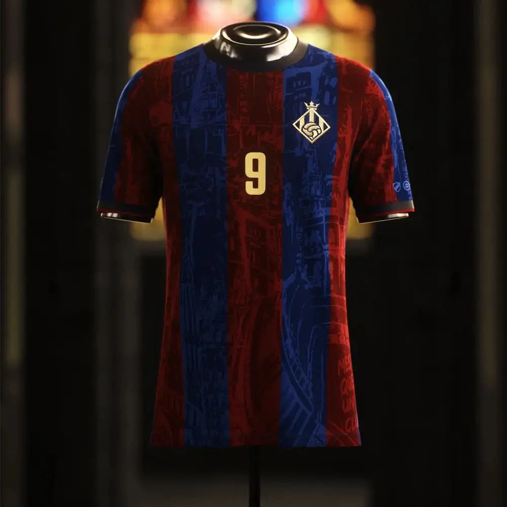 2024-25 Mens La Pulga Football Shirt Barcelona Edition Training Jersey