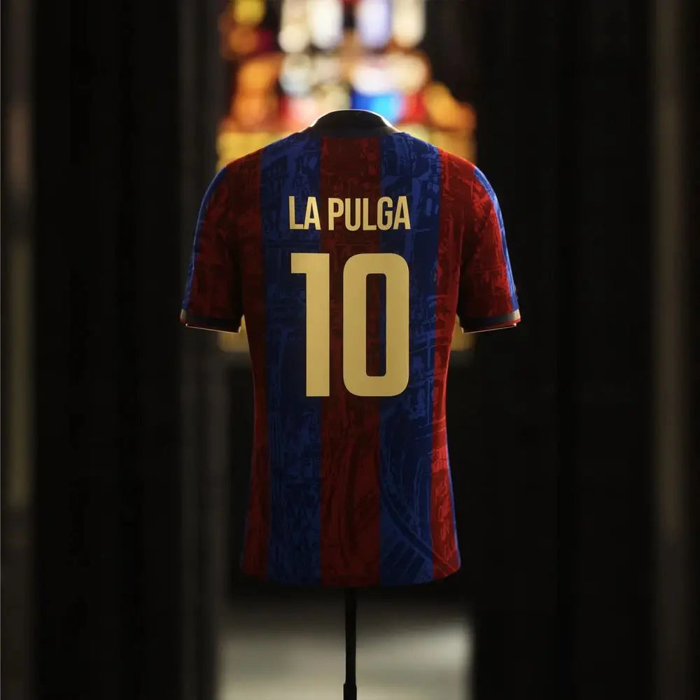 2024-25 Mens La Pulga Football Shirt Barcelona Edition Training Jersey