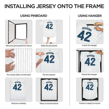 98% UV Protection Jersey Display Frame (fits NFL, Football, NHL, MLB and Rugby)