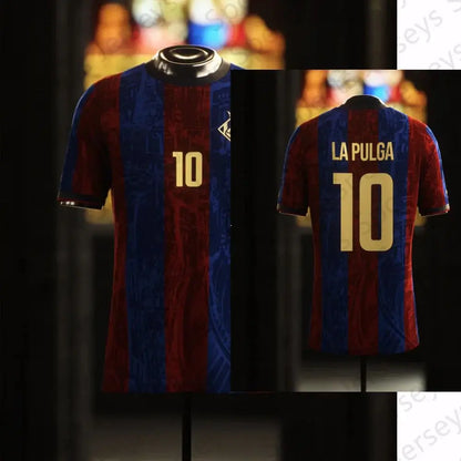 2024-25 Mens La Pulga Football Shirt Barcelona Edition Training Jersey